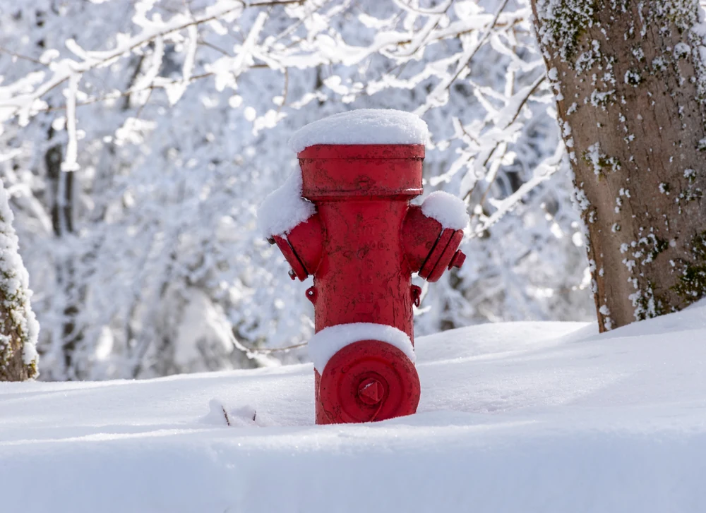 Hydrant im Schnee