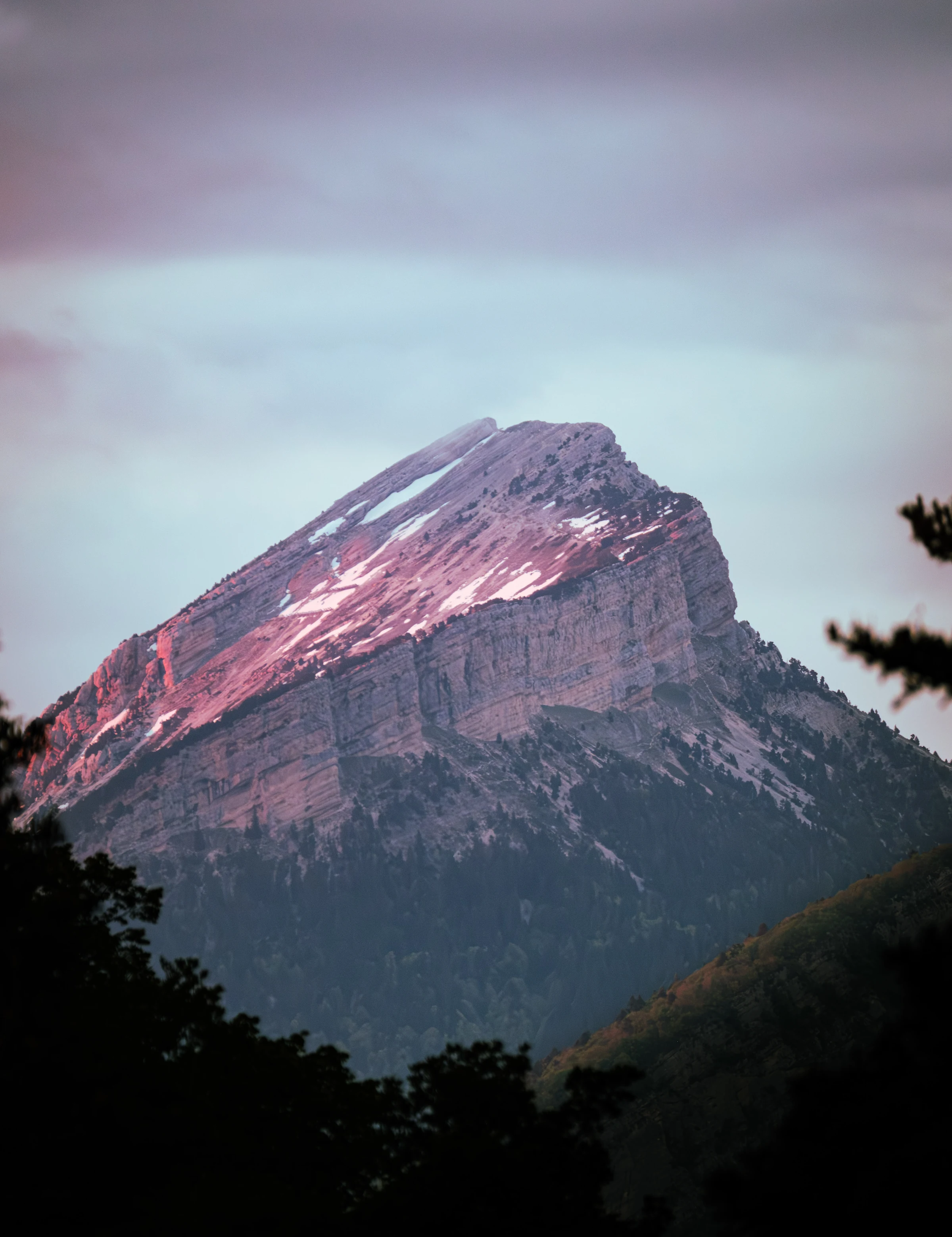 Berge im Sonnenuntergang