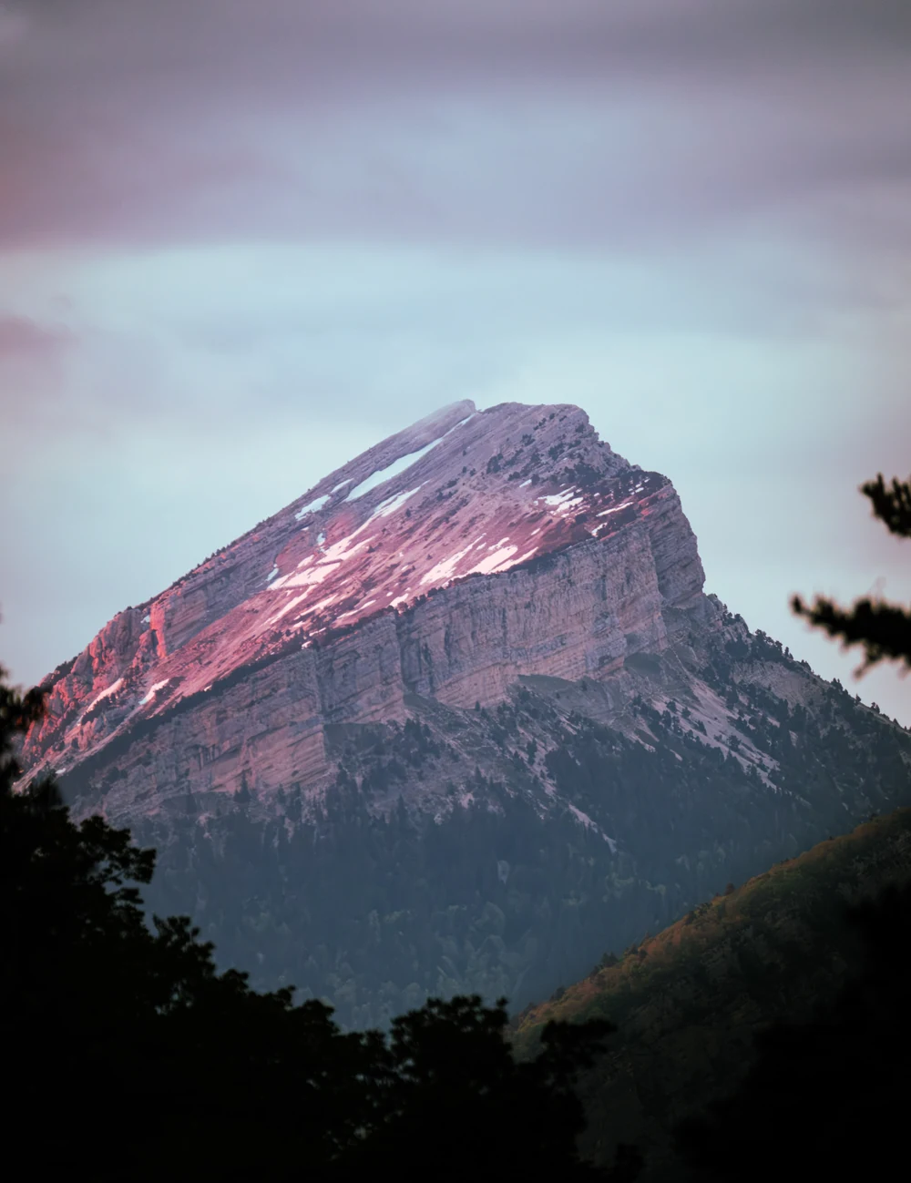 Berge im Sonnenuntergang